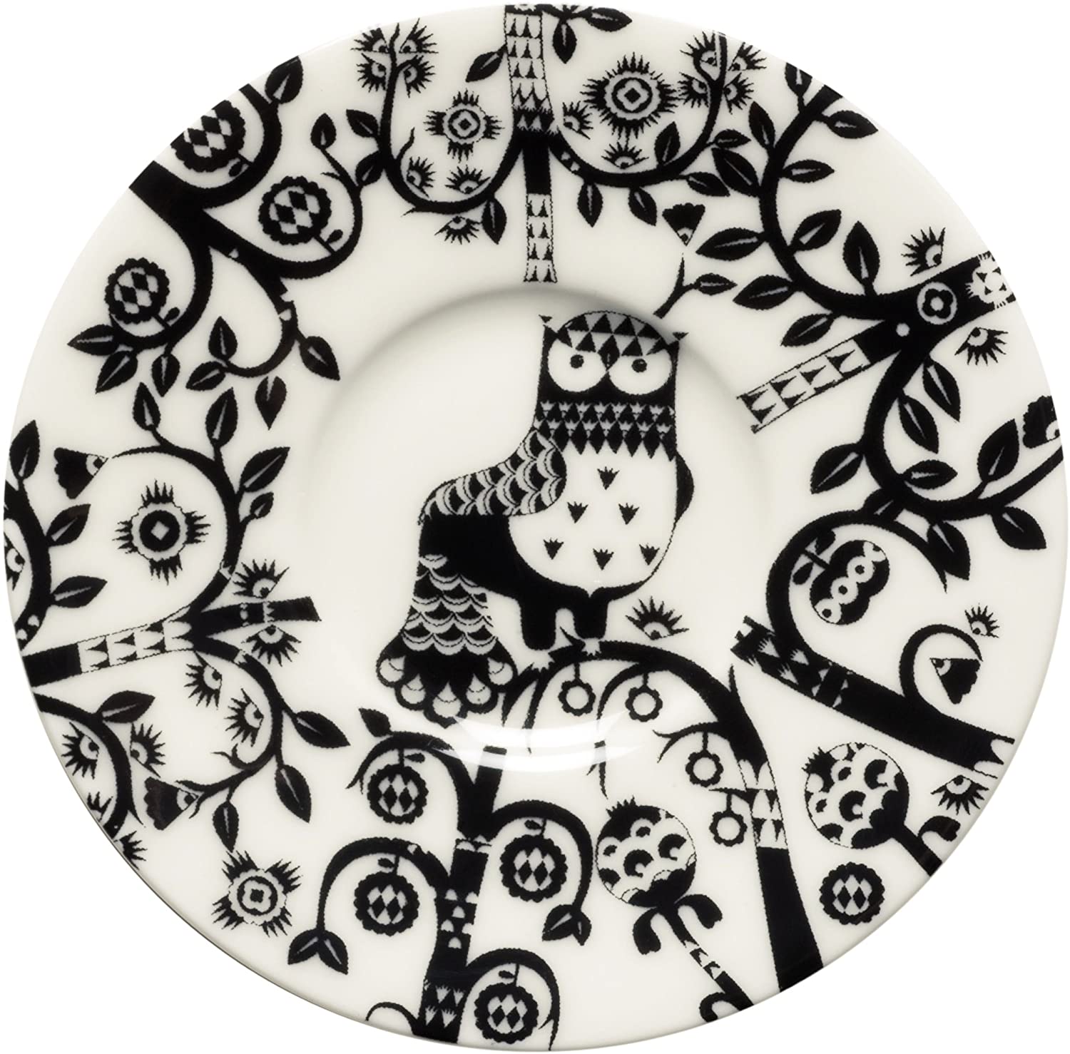 Iittala Taika Saucer, Porcelain, Black, 11 cm