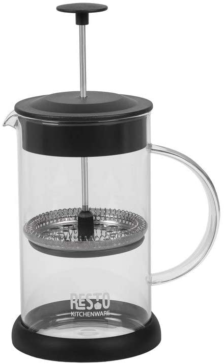 RESTO French Press System 90502 Tea / Coffee Maker Borosilicate Glass with a Capacity of 0.8 Litres