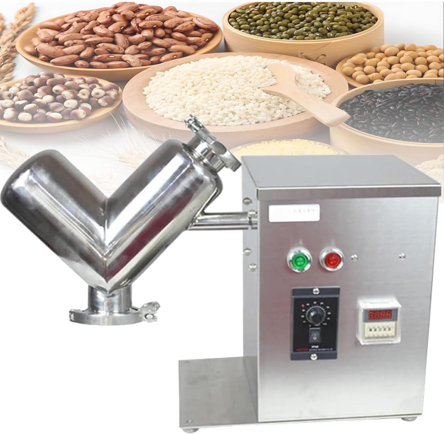 2kg Dry Powder Mixer, Powder Mixer, Particle Mixer, Granule Mixer, for Teaching Laboratory, Food Processing