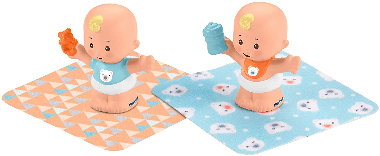 Fisher-Price Mattel - Gkp68 Little People - Snuggle Twins Bear Twins Set Of
