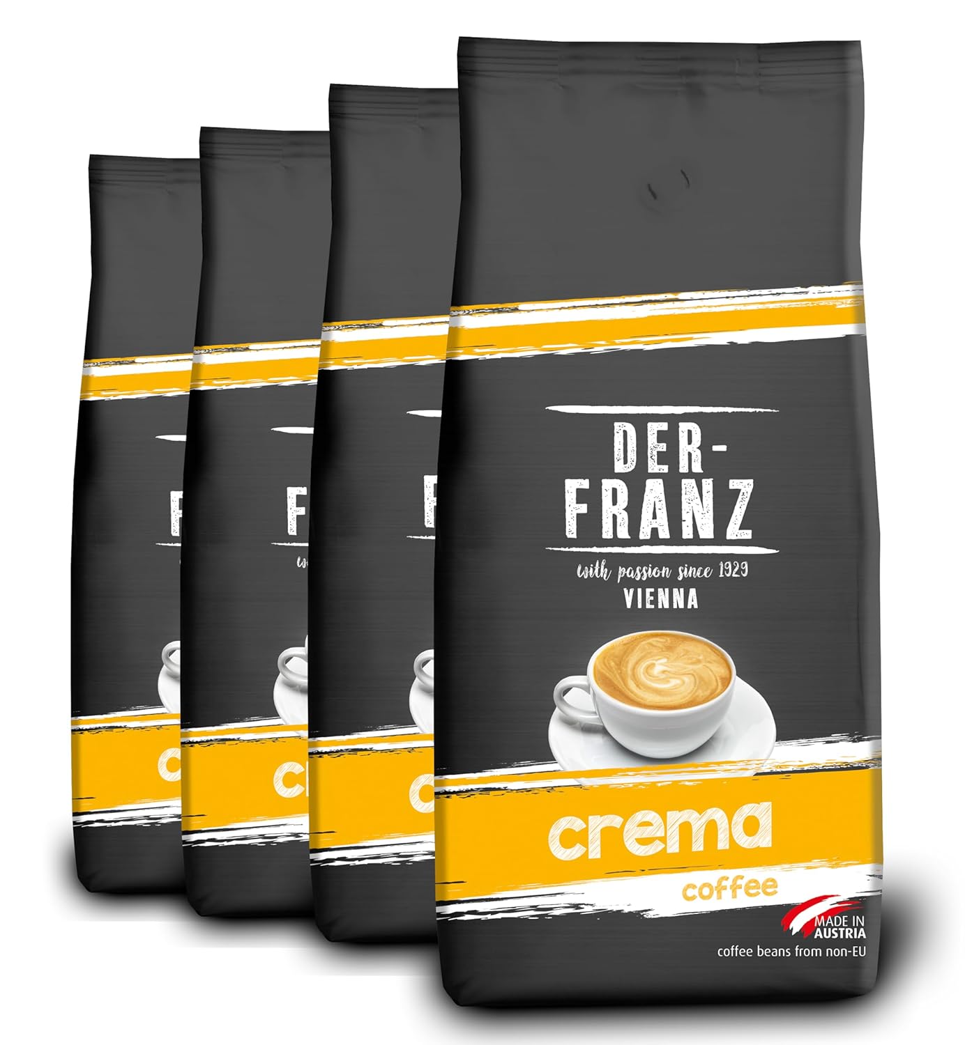 Der-Franz Crema Coffee Whole Bean 4 x 1000g