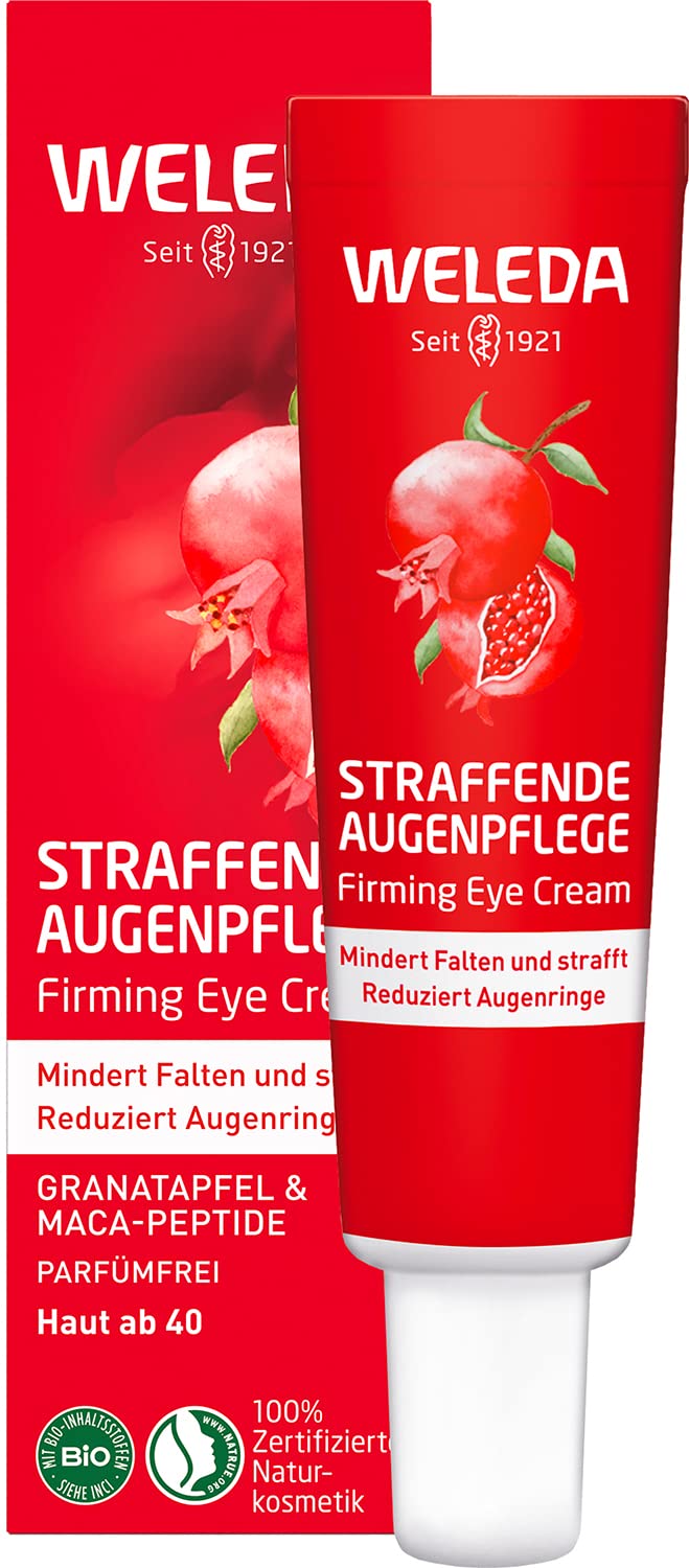 Organic firming eye care pomegranate & maca peptides natural cosmetics eye cream