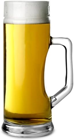 Stölzle Top Glass Beer Mug Premium with Excess / Set of 6 Beer Mugs 0.5 Lites / Stable Beer Jug / Beer Glasses 0.5 Litres Made of Soda Lime Glass / Beer MUG 0.5 L Dishwasher Safe