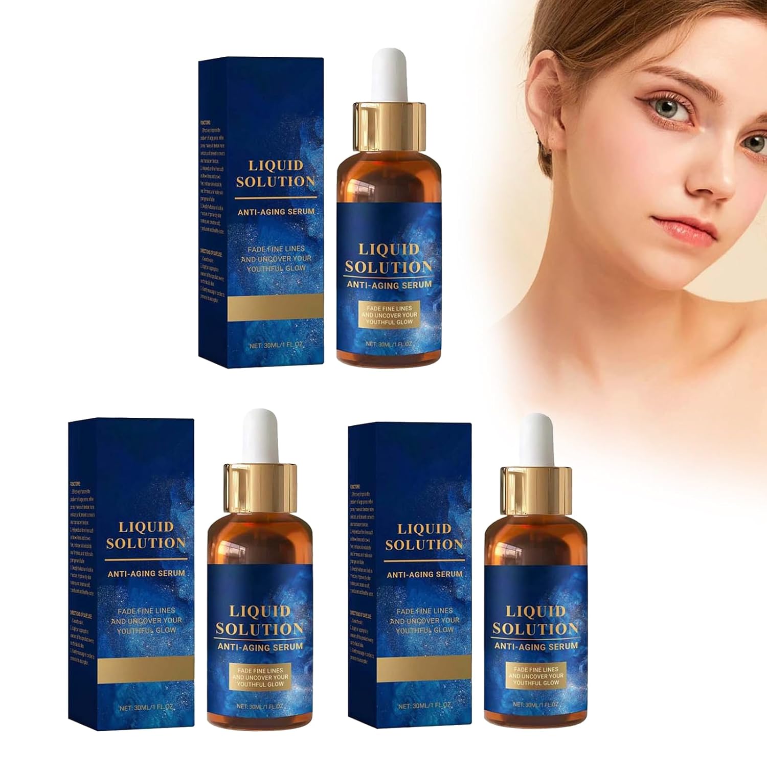 Olavita Serum The Original Set, 2025 New Olavita Lifting Serum, Olavita Serum For Deep Wrinkles, Pore Refining, Smooth Fine Lines, Durable Moisturizing, 30 ml (30 ml, 3 Pieces)