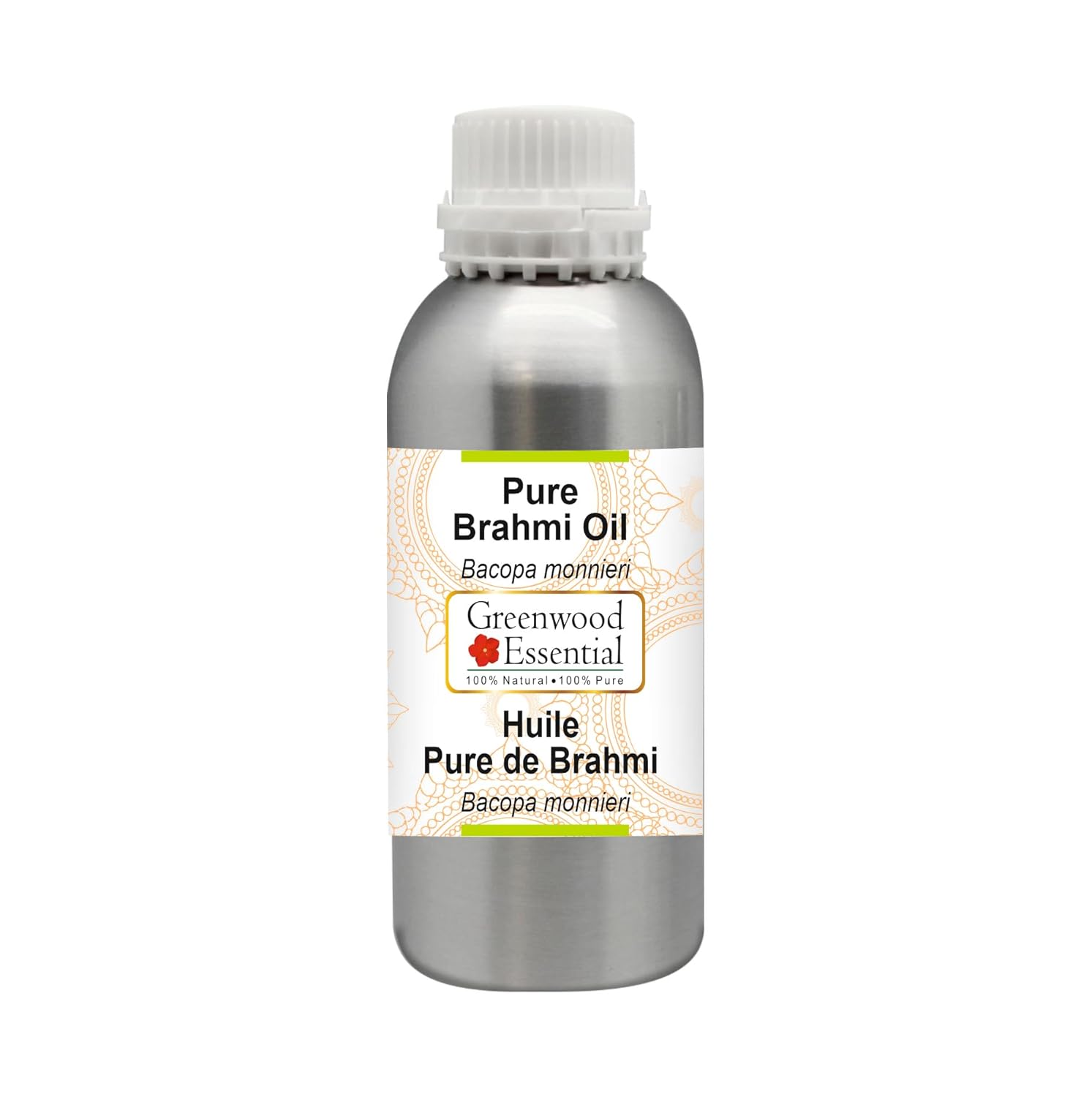 Greenwood Essential Pure Brahmi Oil (Bacopa Monnieri) Therapeutic Quality for Hair, Skin and Aromatherapy 300 ml (10 oz)