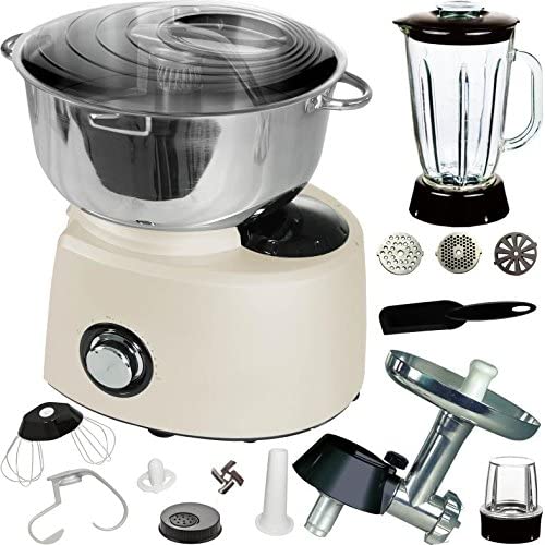 Syntrox Germany XXL 5.8 Litre Stainless Steel Cream Food Processor with Great Accessories
