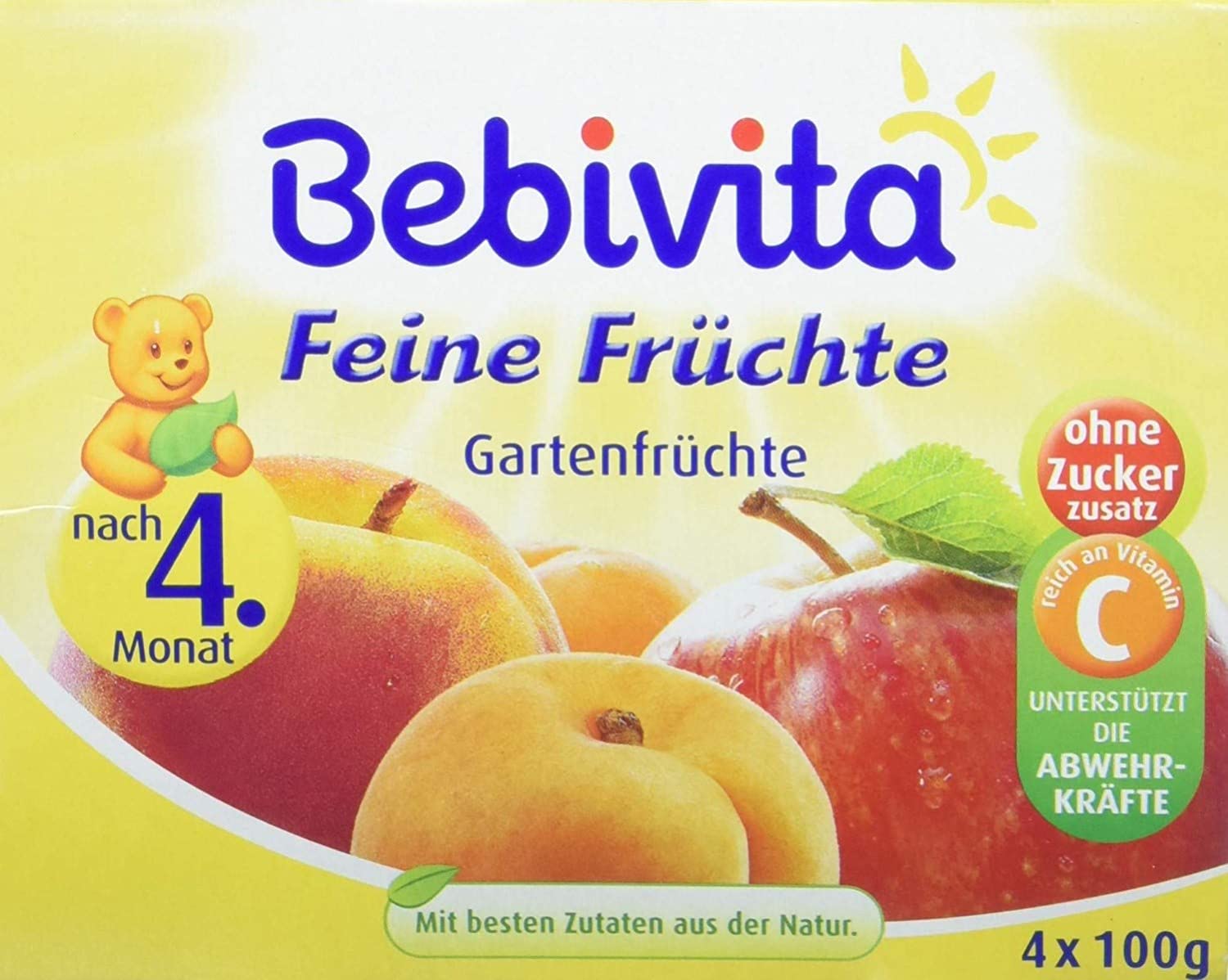 Bebivita Gartenfrüchte, 6er Pack ( 6 x 4 x 100 g )