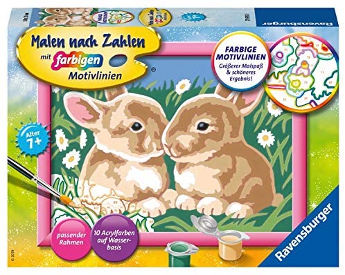 Ravensburger Paint By Numbers, Cute Bunny, -