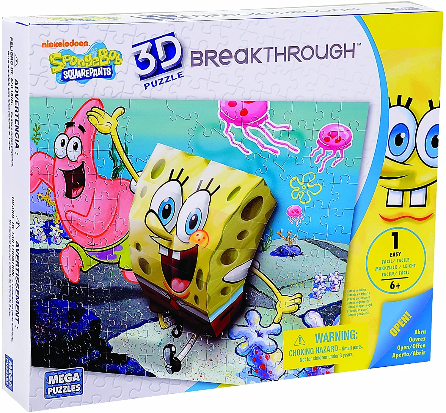 Mega Bloks 3D Breakthrough Sponge Bob Puzzle