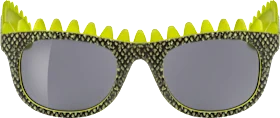 Sunglasses kids black yellow with spikes, 1 pc