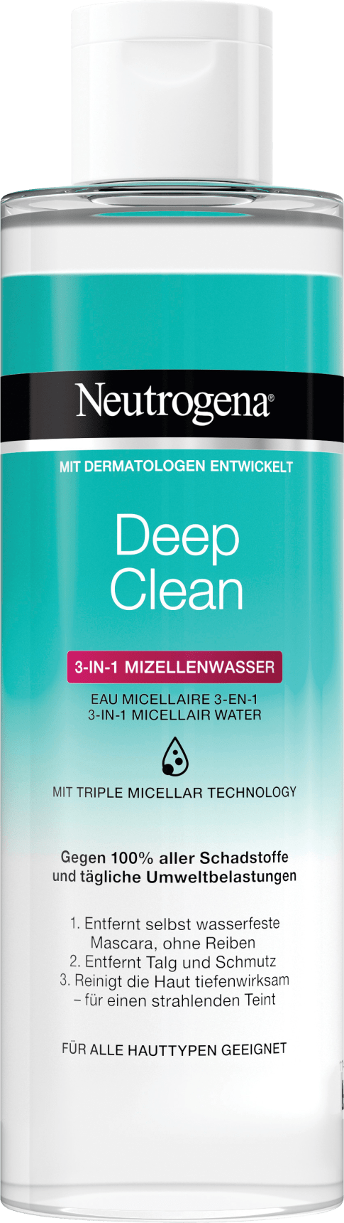 Micelle Cleaning Water Deep Clean 3-In-1, 400 Ml