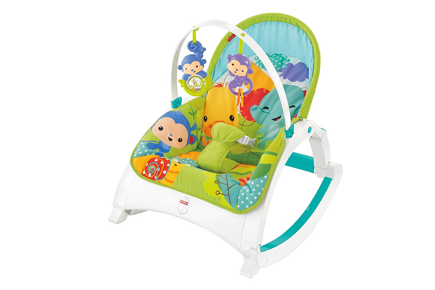 Mattel Fisher-Price Rainforest CMR10 Compact 2 in 1 Swing Seat