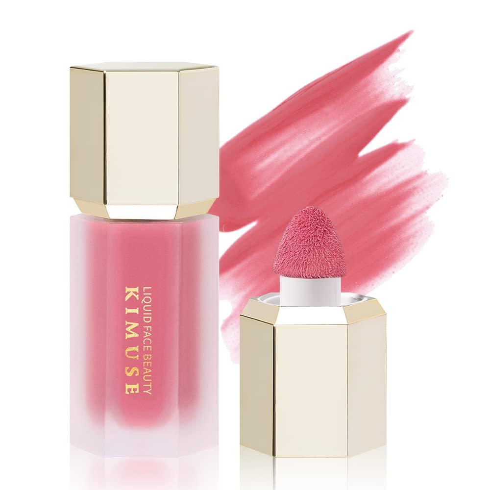 Kimuse Gel Cream Blush, Liquid Blush, Natural Look, Dewy Finish Liquid Blush, MakeUp, 4 ml (Lucky-Dewy Cool Pink)