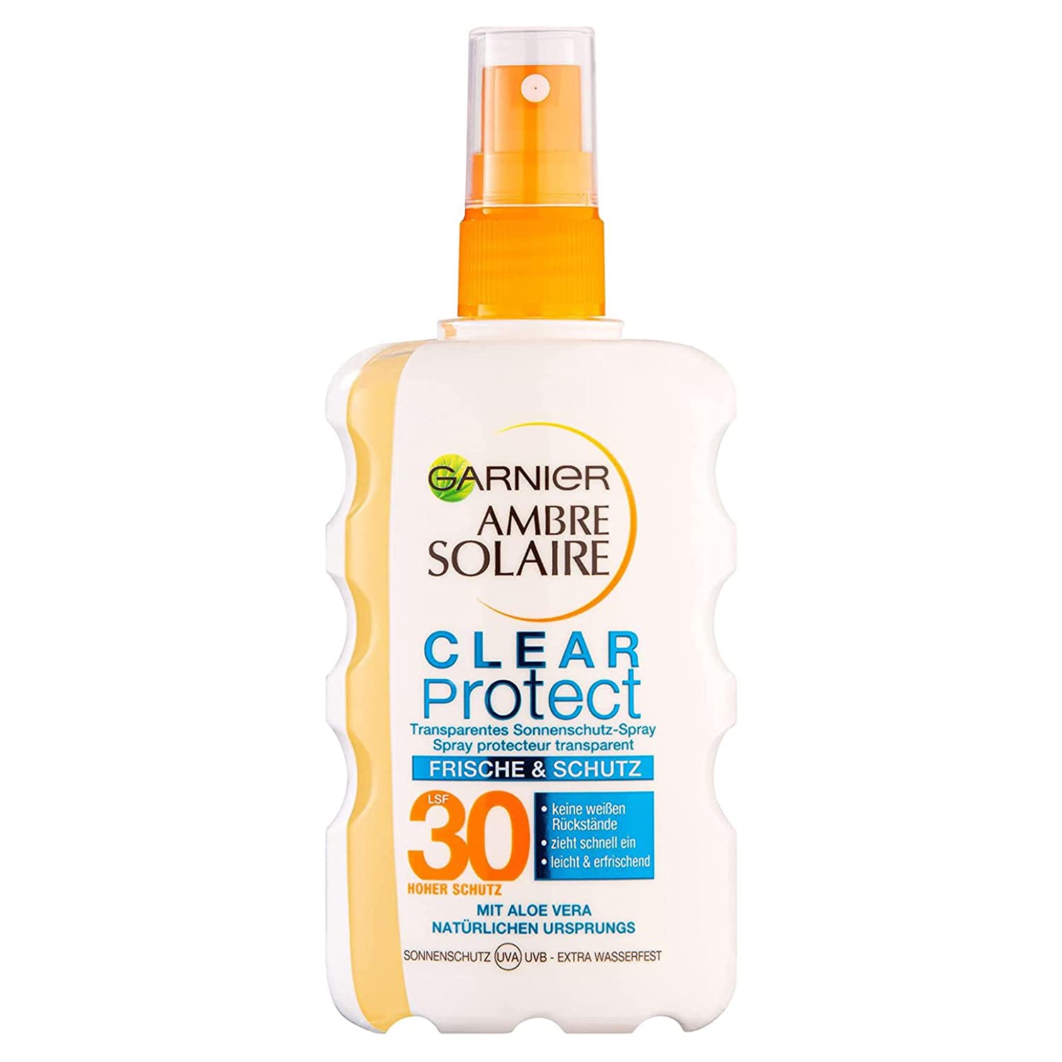 Garnier Sun Protection Spray, SPF 30, Clear Protect Tan & Protection, Transparent, Ambre Solaire, Pack of 1 (1 x 200 ml)