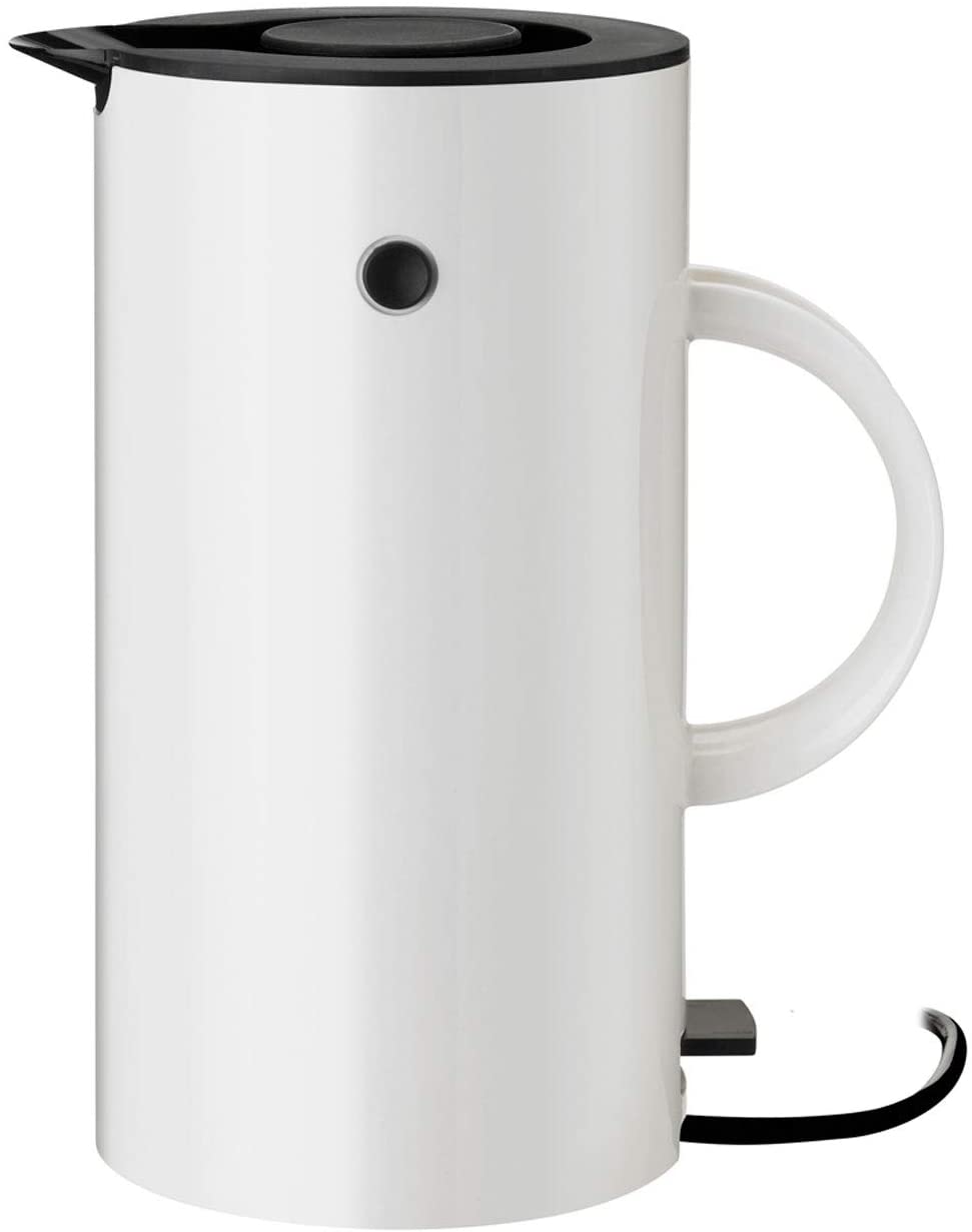 Stelton EM77 Electric Cooker, Kettle in Scandinavian Design, Quick Boiling, Low Energy Consumption, Removable Limescale Filter, Safety Switch, 1.5 Litres, White