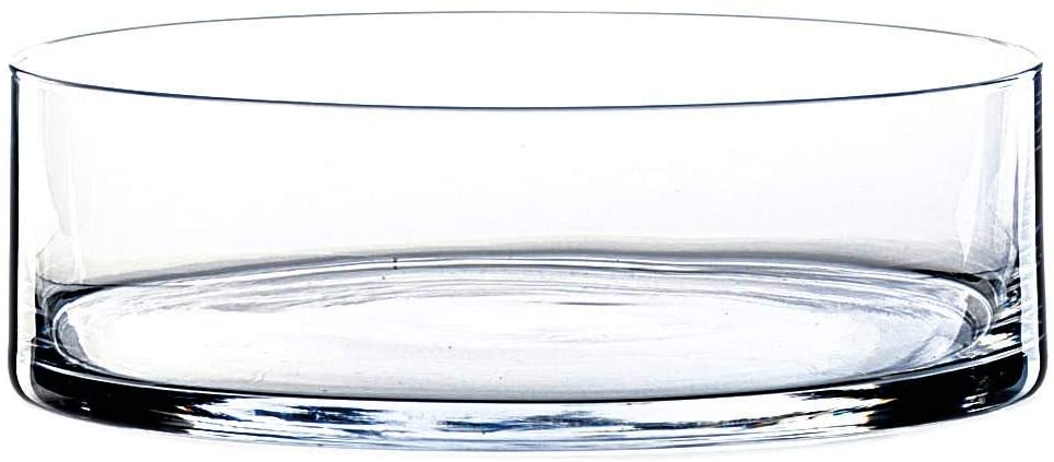 Inna Glas – Vera Cylindrical Glass Bowl, Clear, 8 Cm Diameter 25 Cm – Fruit