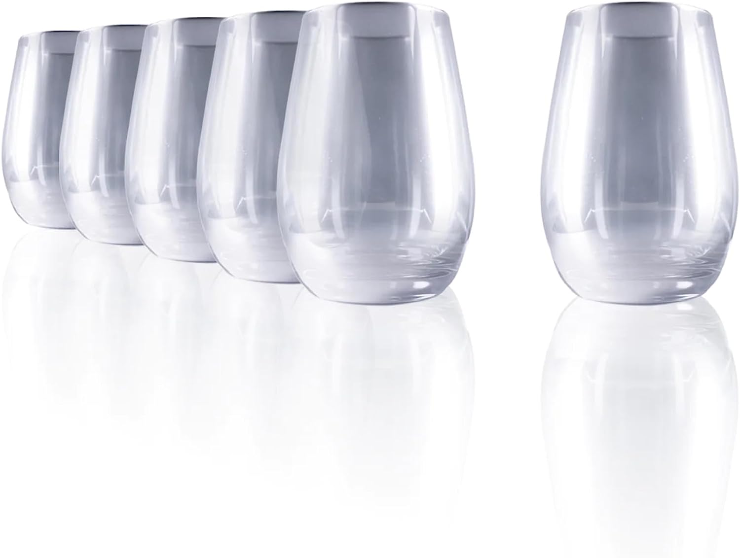 Stölzle Lausitz Long Drink Glasses Mirror Silver / Set of 6 Drinking Glasses / Cocktail Glasses / High-Quality Long Drink Glasses Set in Mirrored Look / Gin Glasses / Highball Glasses