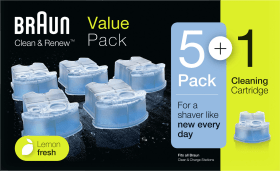 Braun Clean & Renew Cartridges 5+1-Pack, 6 pcs