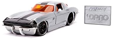 Dickie Toys 253745006 1963 Chevy Corvette Wave 2 Die-Cast Vehicle With Free