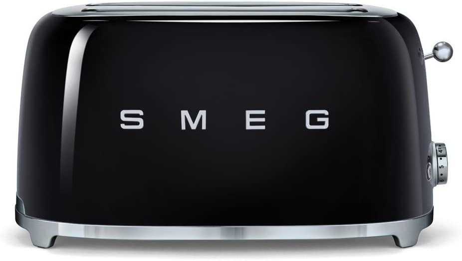 Smeg TSF02BLEU Toaster 4 Scheiben, schwarz