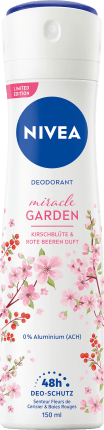 Nivea Deospray Miracle Garden Cherry Blossom & Red Berries @, 150 ml