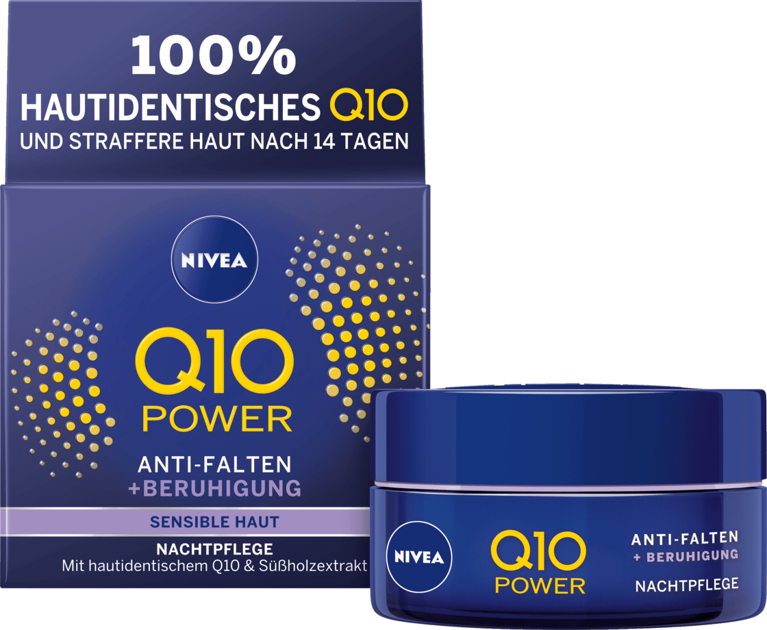 Nivea Night Cream Q10 Sensitive, 50 Ml