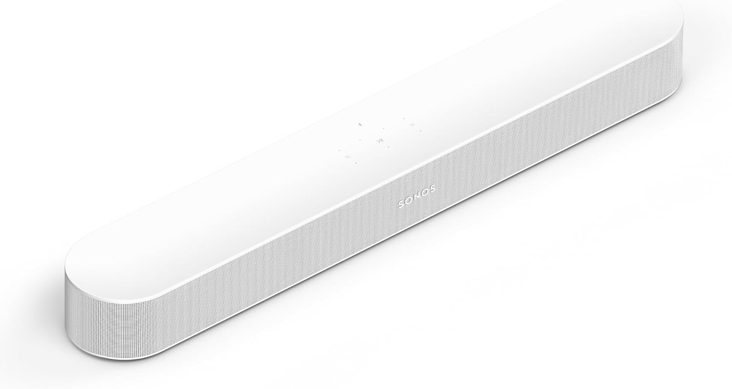 Sonos Beam (Gen 2) Intelligent Soundbar for Compact TV Size with Dolby Atmos Technology