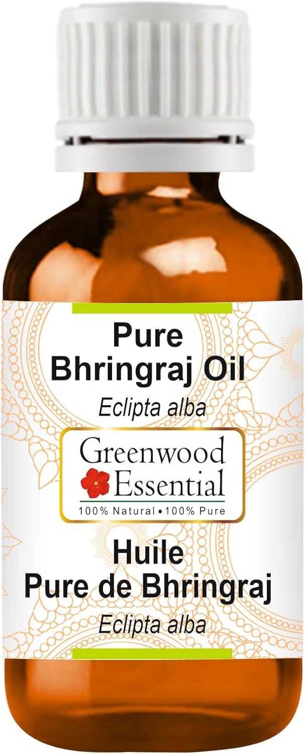 Greenwood Essential Natural Pure Bhringraj Oil (Eclipta alba) Natural Therapeutic Grade 50ml (1.69 oz)