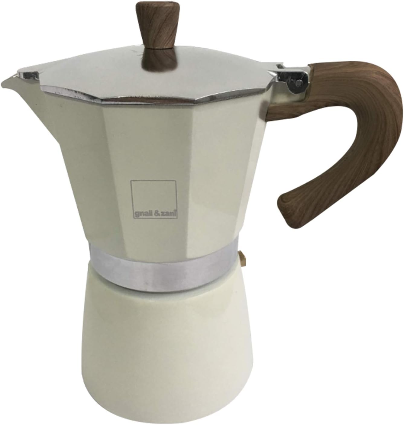 gnali&zani EZ 006/IND/CREA Venezia Coffee Maker 6 Cups Induct Cream