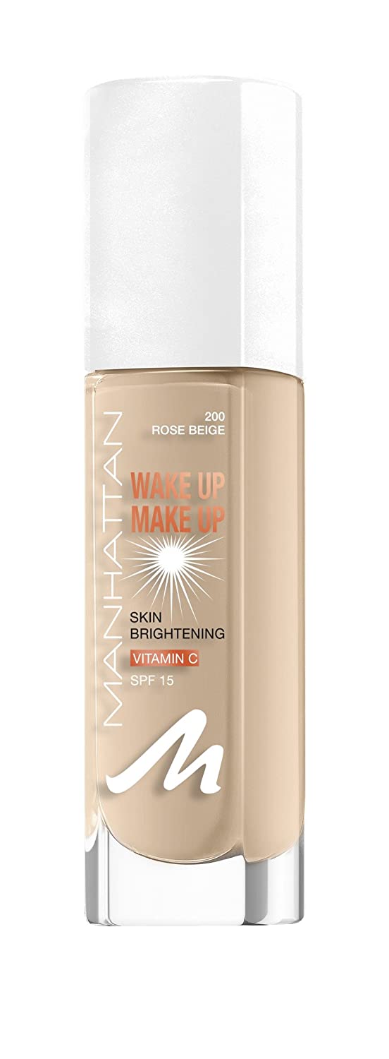 Manhattan Wake Up Foundation 200 Rose Beige 30ml, beige. ‎200