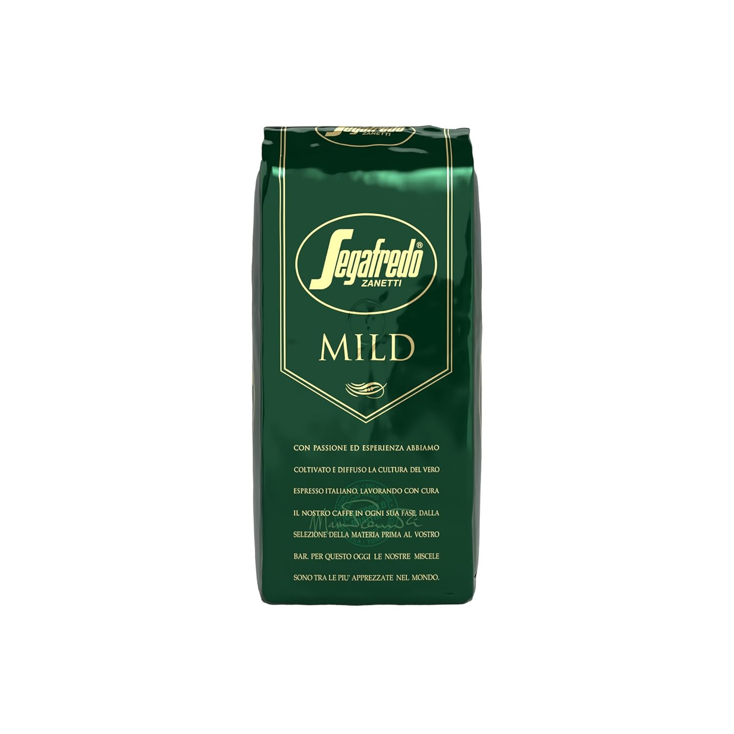 Segafredo Zanetti Linea Bar Mild - Whole Bean (1 kg Pack) - Long-term Drum Roasting Process Refined, Coffee Beans with Italian Aroma and Flavor Also as Lungo and on All Espresso Machines