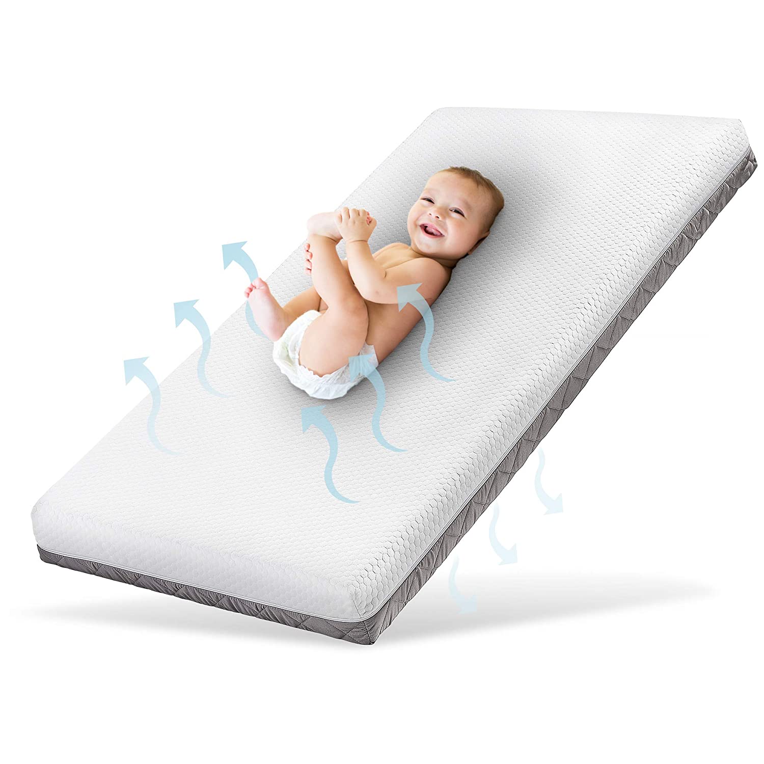 Ehrenkind® Royal Baby Mattress 70 x 140 cm Children\'s Mattress 70 x 140 cm with Innovative 3D Mesh and Hygiene Tencel Cover Waterproof and Breathable