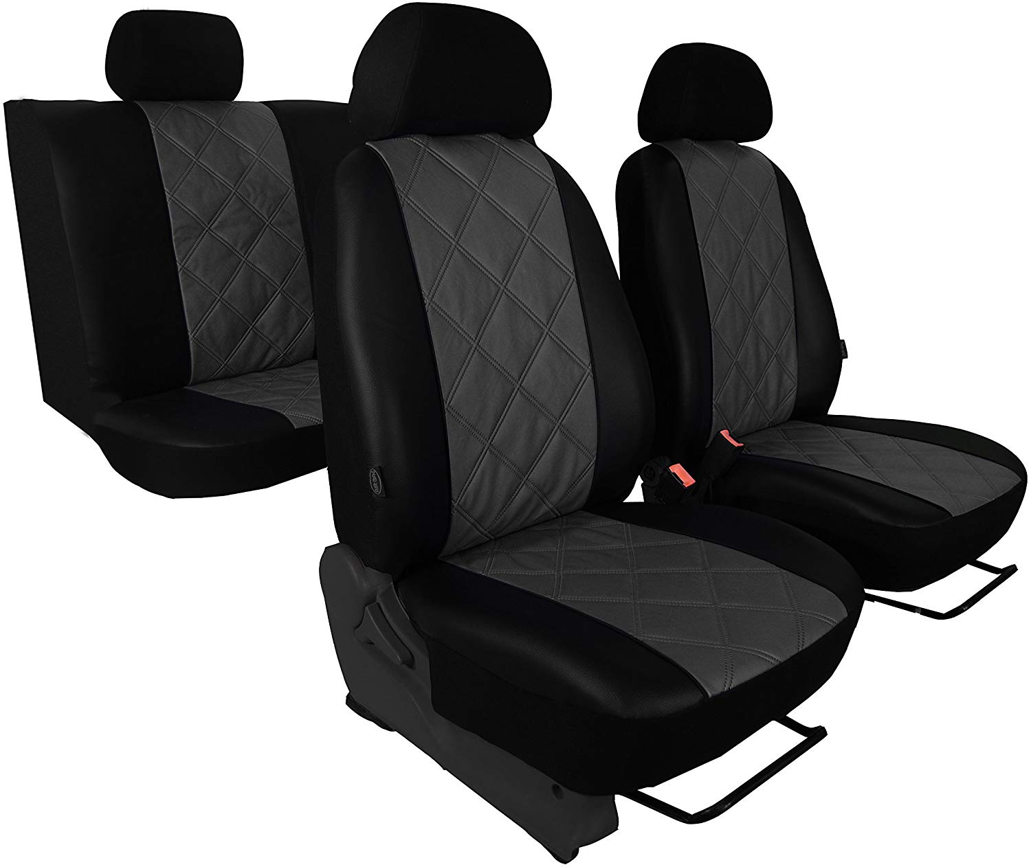 For Tiguan 07 I 2015 Custom Seat Cover Artificial Leather with Diagonal Quilted Seat in 5 Colours