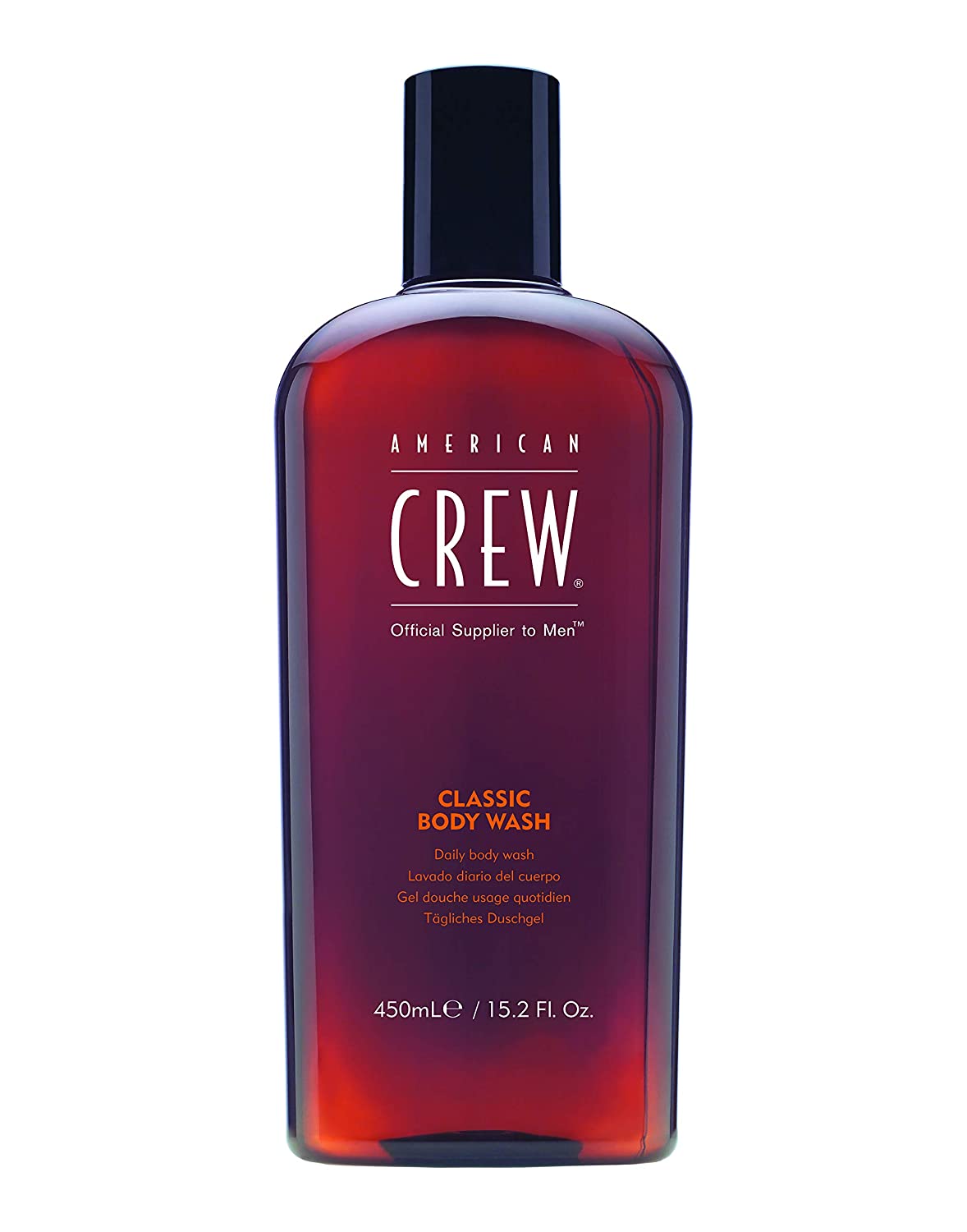 AMERICAN CREW Classic Body Wash, 450 ml, Shower Gel for Men, Care Product for Daily Cleaning, Vitamin A and E Moisturise and Nourish the Skin