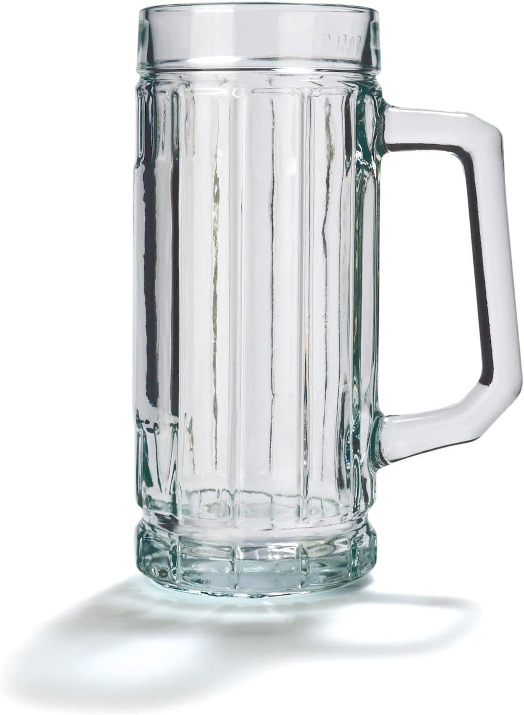 Stölzle Oberglas Gambrinus Beer Mug with Oversized / Set of 6 Beer Mugs 0.5 Litres / Sturdy Beer Jug / Beer Glasses 0.5 Litres Made of Soda Lime Glass / Beer Mugs 0.5 L Dishwasher Safe