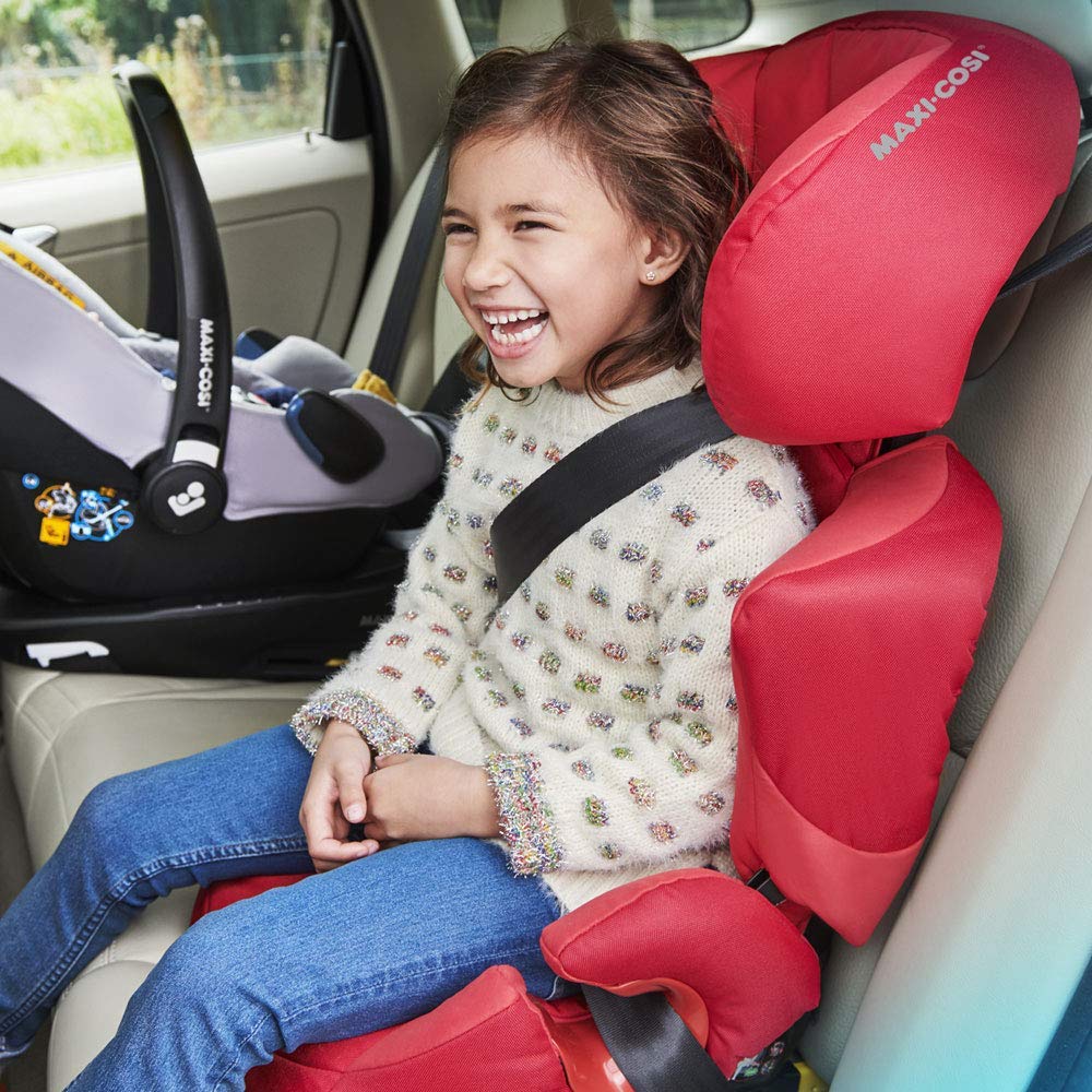 Maxi-Cosi Rodi XP Fix Car Booster Seat Group 2/3 (15-36 kg) with Isofix, Suitable for ages 3.5 to 12 Years Child\'s seat Red (poppy red)