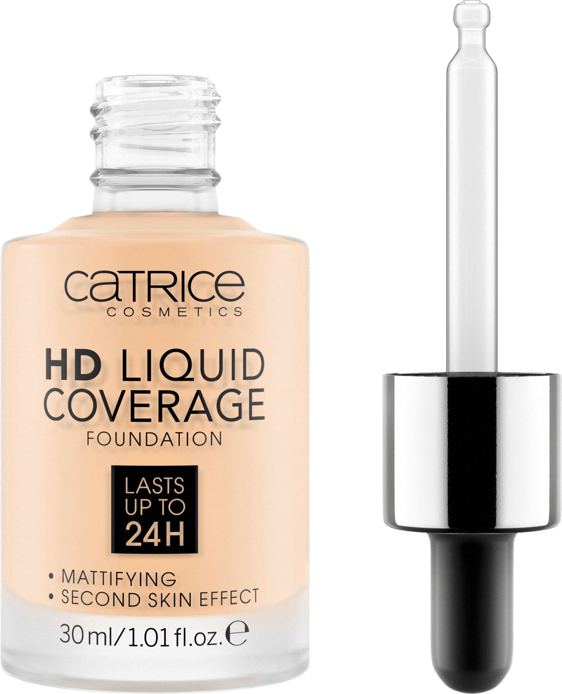 CATRICE Make-Up Hd Liquid Coverage Foundation Porcelain Beige 002, 30 Ml