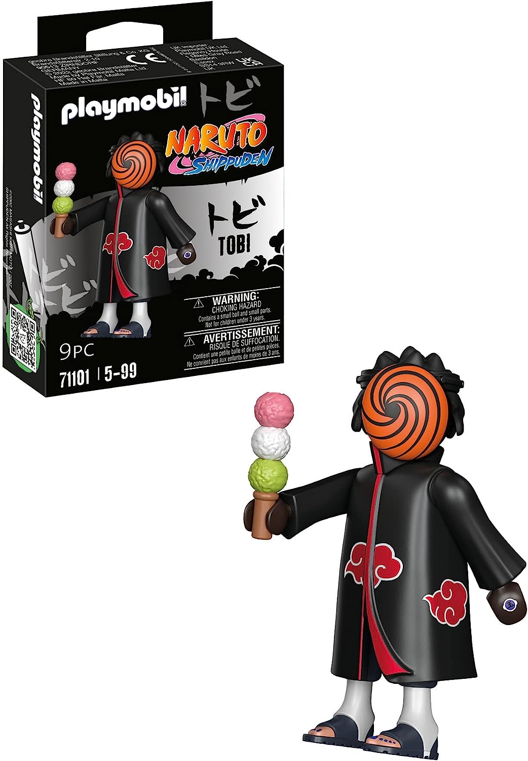 Playmobil Naruto Shippuden 71101 Tobi with Dango Balls, Creative Fun for Anime Fans With Great Details and Authentic Extras, 11 Pieces, From 5 Years