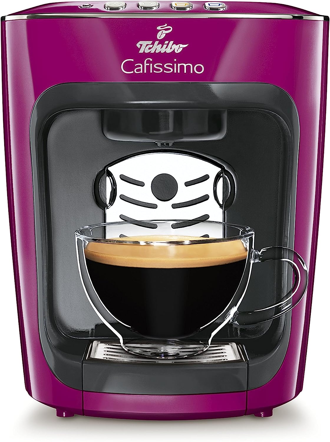 Tchibo Cafissimo Mini Coffee Capsule Machine (for Coffee, Espresso, Caffé Crema and Tea) Wild Berry