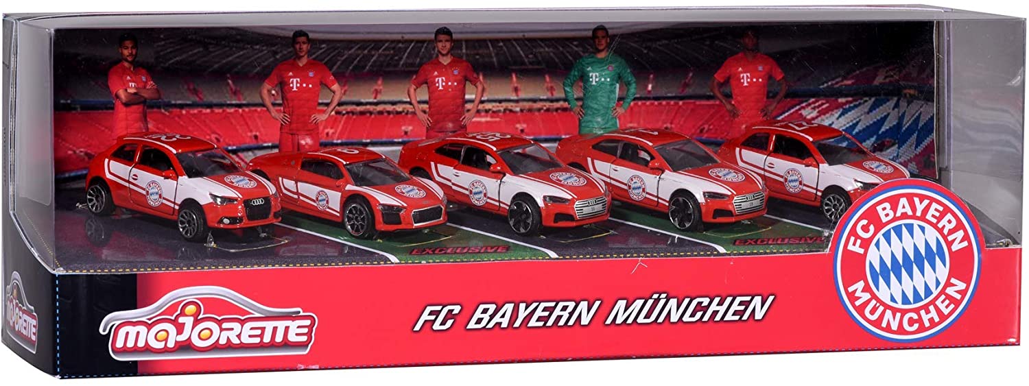 Majorette Gift Box Fc Bayern Munich Toy Cars With Free Wheel And Suspension