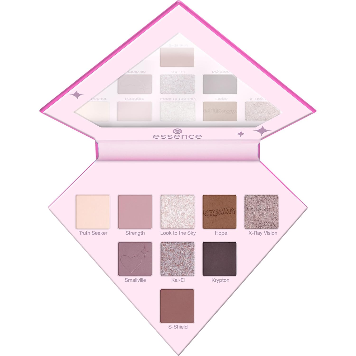 Essence Superman Eyeshadow Palette, No. 01, 9 Colors, Long-Lasting, Highly Pigmented, Instant Result, Shimmering, Vegan, Nanoparticles Free, Paraben-Free, Gluten-Free, Pack of 1 (7 g)