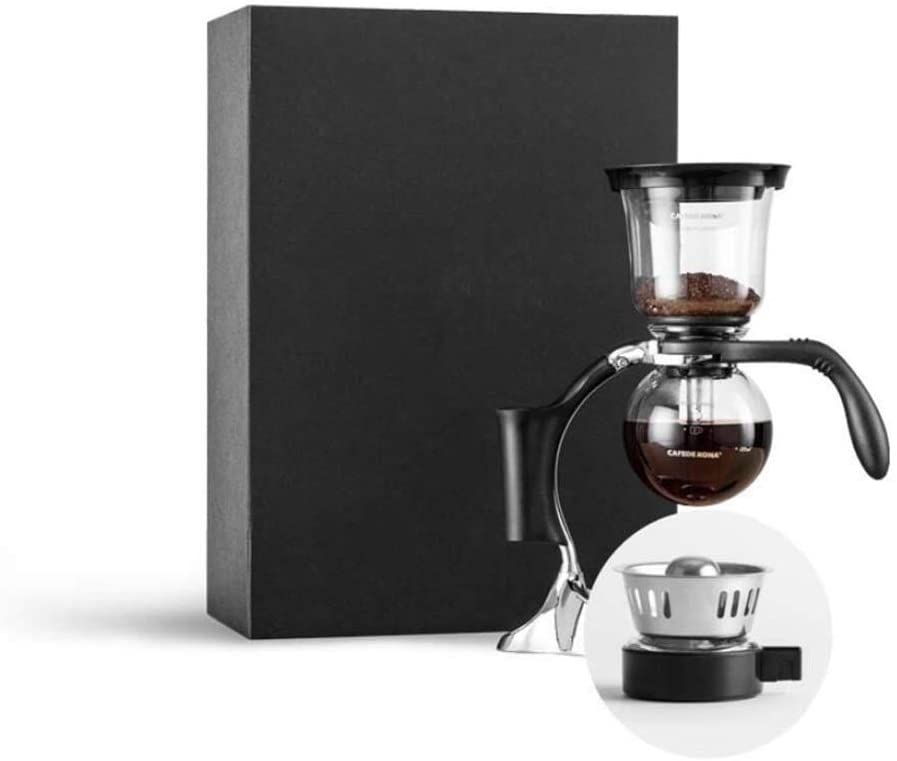 LBWT Siphon Coffee Machine Home Manual Coffee Machine Creative Three Arc Base Siphon Pot Filter for Cafés and Home Office Gift
