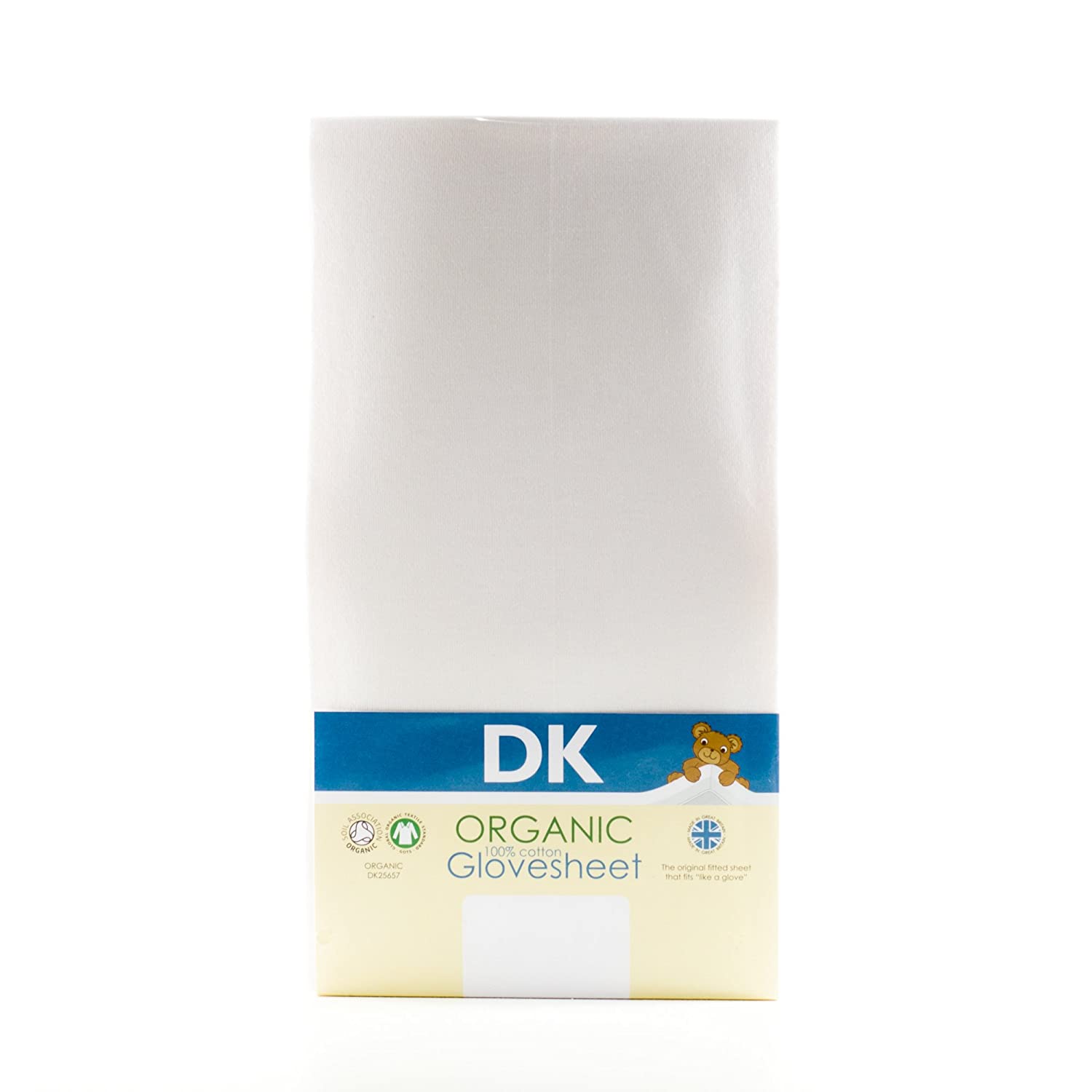 Dk Gloves Heets 100% Organic Cotton Fitted Large Travel Cot Sheet For Cot (