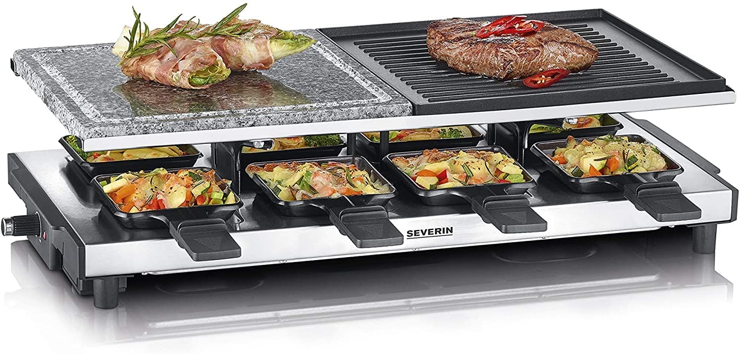 Severin RG raclette with natural grill stone and grill plate