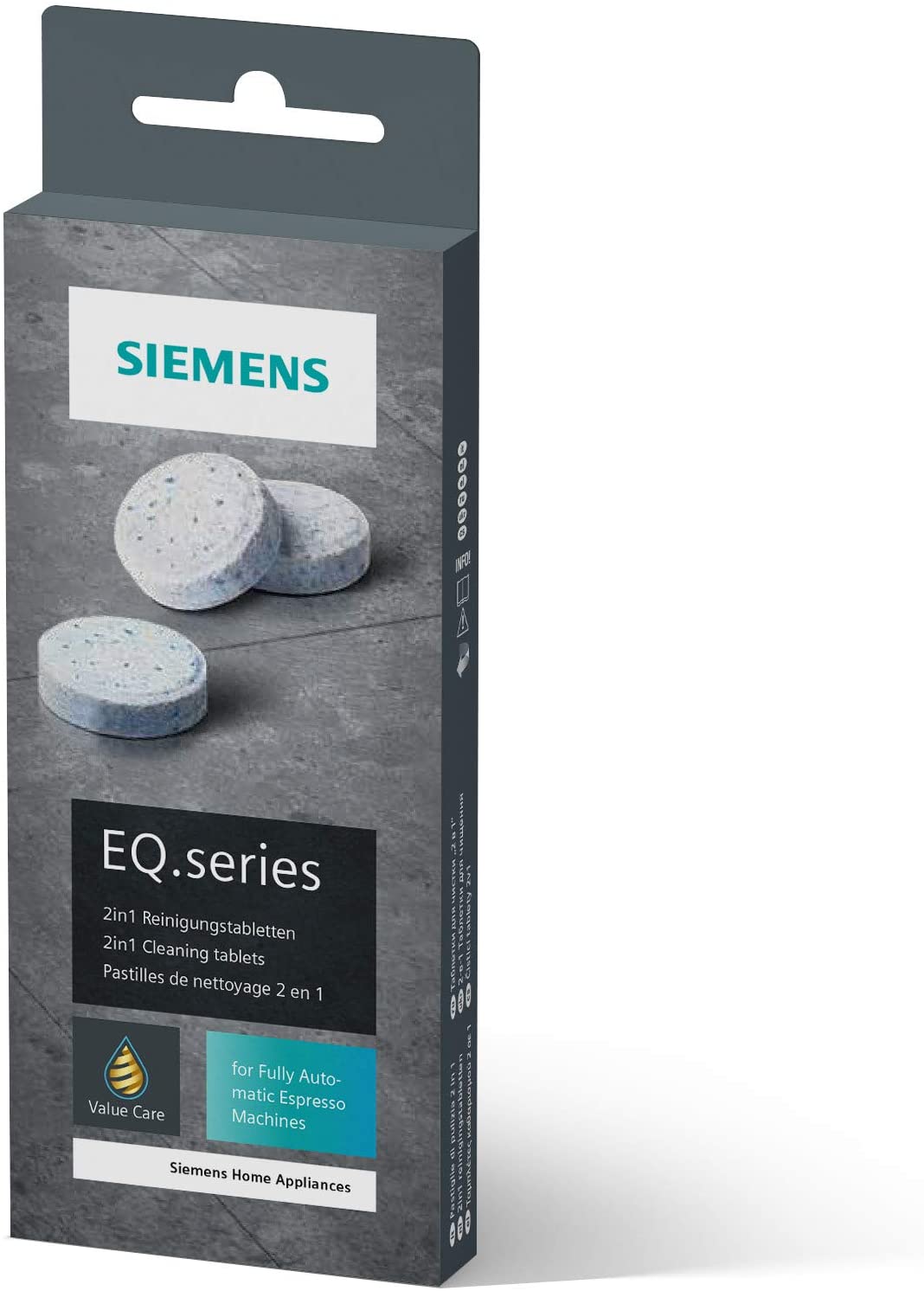 10 Bosch Siemens Cleaning Tablets, Improved formula TZ80001A, White