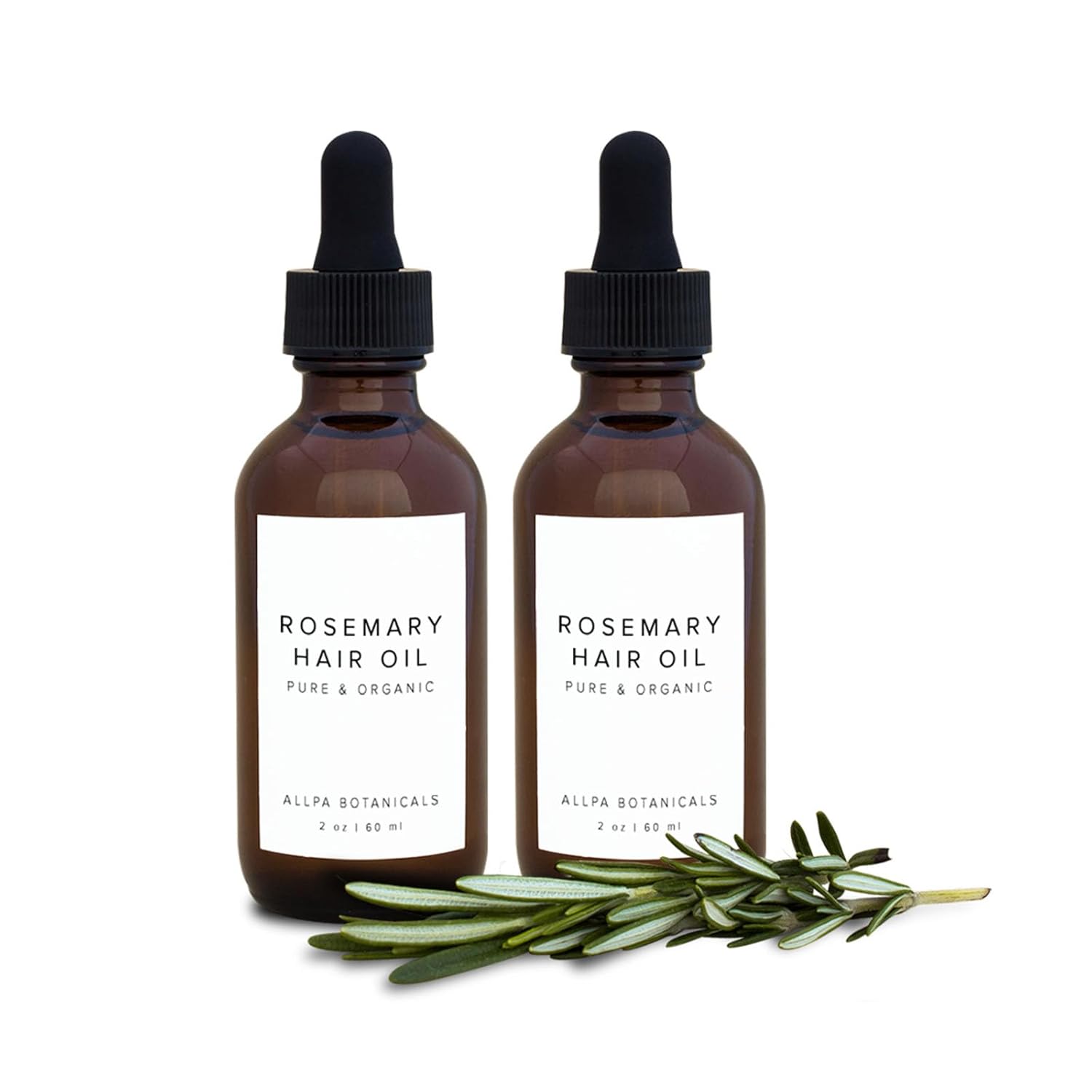 Allpa Botanicals Rosemary Hair Oil, Allpa Botanicals Rosemary Hair Oil, Allpa Botanicals Rosemary Oil for Hair Growth, Rosemary Oil Allpa Botanicals, Promotes Hair Growth (2 Pieces)