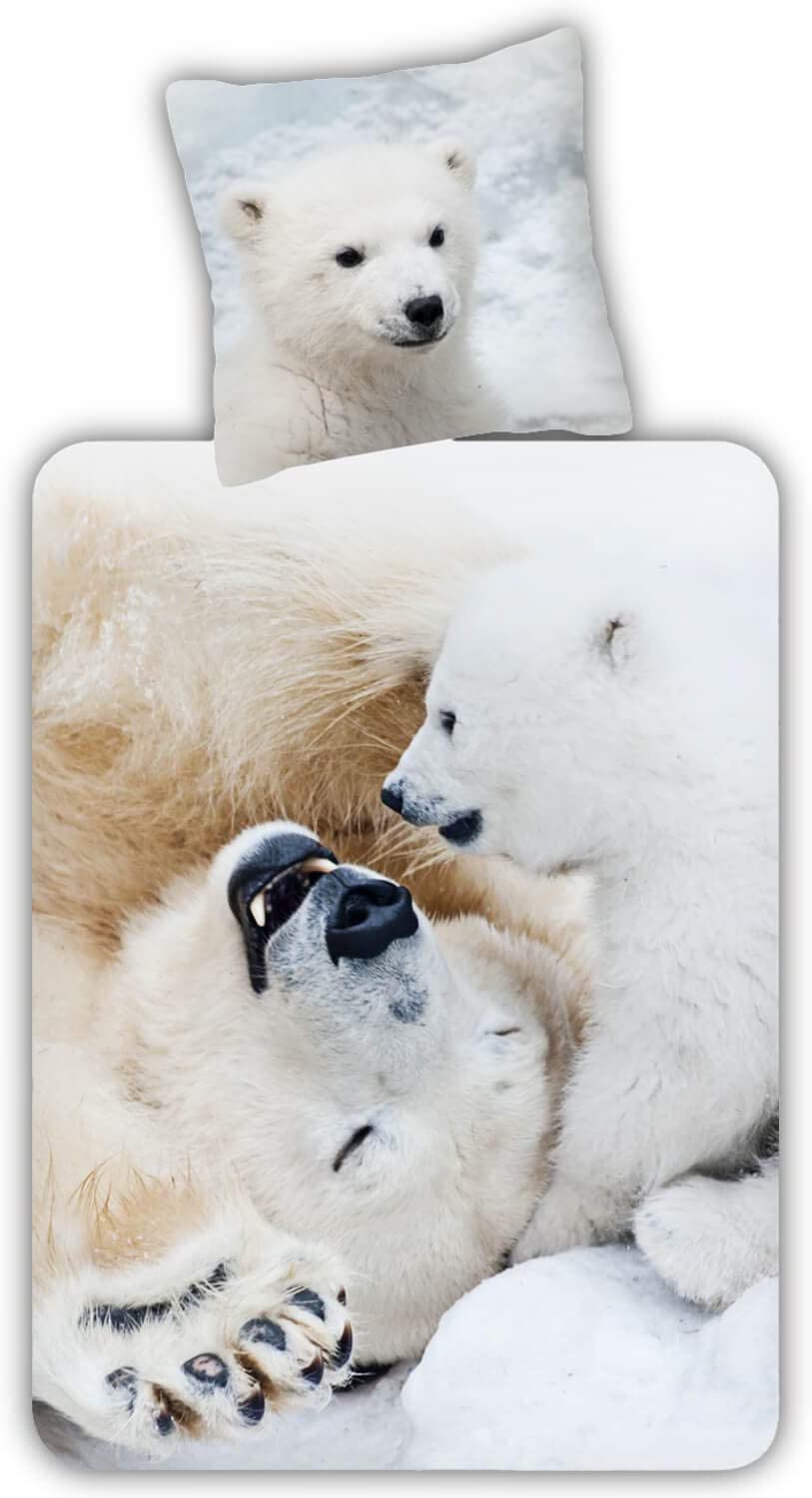 Espico Trendy Bedding Polar Bears Wild Animals Predators Animal Design Snow