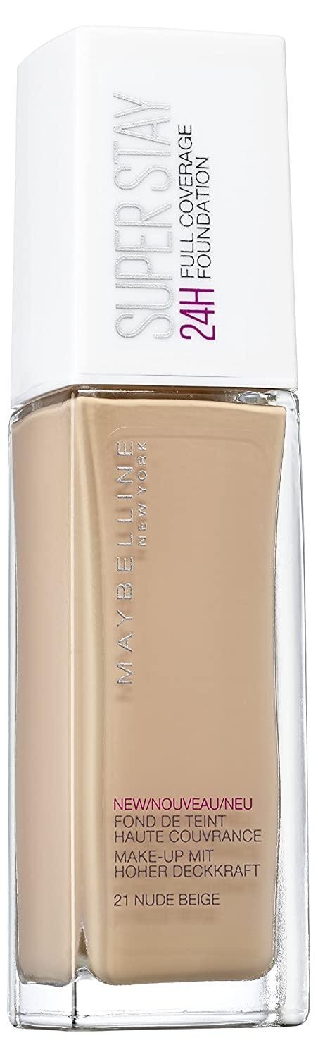 Maybelline New York Super Stay 24-Hour Makeup 1-piece 30 ml 21 Nude Beige, 