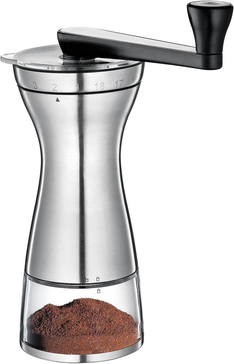 Zassenhaus 041156 coffee grinder stainless steel silver, 25 x 9 cm