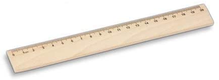 Hofmeister ® Wooden Ruler, 20 Cm, 100% Eu Natural Product, For School